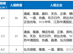 通威、隆基、弘元、晶科、正泰、一道、協鑫、晶澳、愛旭等17家企業入圍中石油7GW組件集采