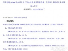 東方電氣預(yù)中標400MW風(fēng)機采購